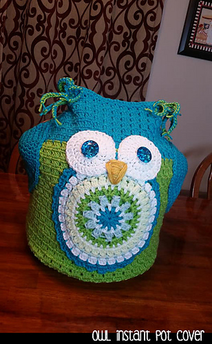 b crochet hook Instant Owl Janet's Aunt Ravelry: pattern by Pot Cover Designs
