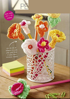 ravelry pen pals flower toppers pattern by sarah murray cornish