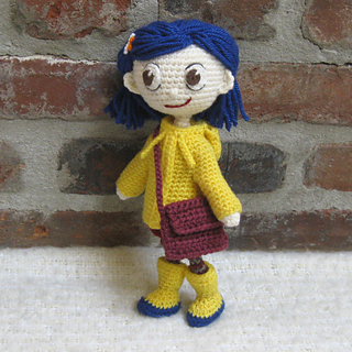 knitted coraline doll