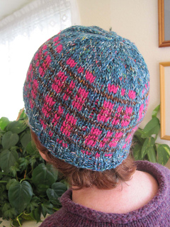Tweedy_plaid_beanie_turq_br_pink_on_k_1_small2