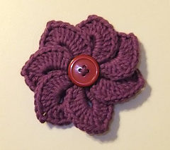 Ravelry: Crocodile Stitch Flower pattern by Bonita Patterns