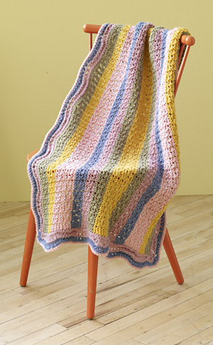 Ravelry: Summer Stripes Baby Afghan (knit) pattern by Lion ...