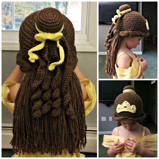 Ravelry Patti40's Princess Belle Wighat Magnificent Hair Crochet Patterns Ravelry Patti40's Princess Belle Wighat Magnificent Hair Crochet Patterns