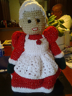 mrs claus plush doll