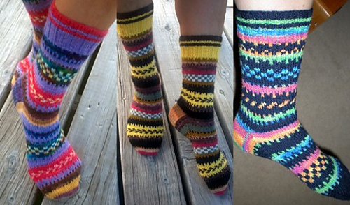 Ravelry: Potluck Fair Isle Socks pattern by Terry Morris