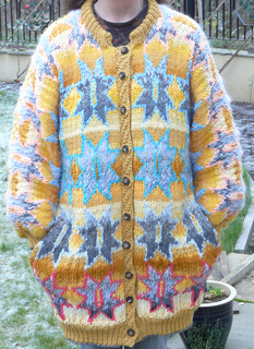 ravelry outlined star jacket pattern by kaffe fassett chart pattern image