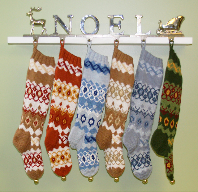 Ravelry: Knitted Fair Isle Christmas Stocking Pattern pattern by Rebecca Shrider